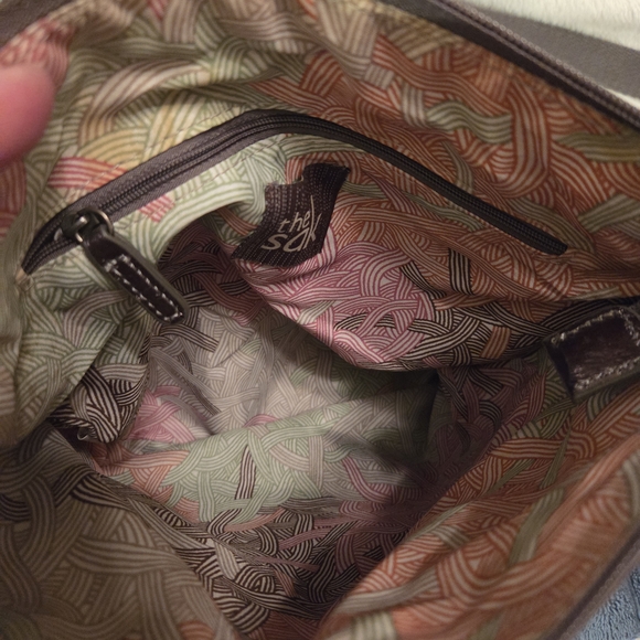 The Sak Metallic Pewter Crossbody Bag In EUC - Picture 7 of 9